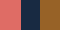 Melon / Navy / Camel