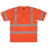Short Sleeve Safety T-Shirt with Segmented Stripes