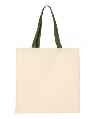Economical Tote with Contrast Color Handles