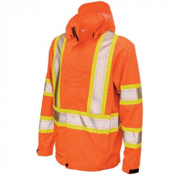 Hi-Vis Packable Rain Jacket