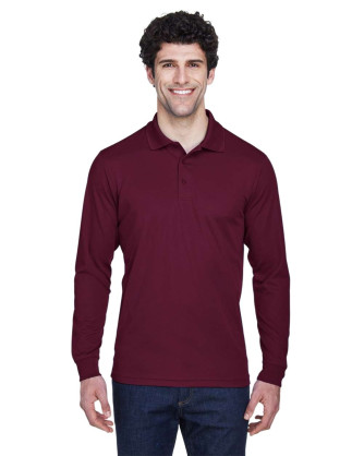 Men's Pinnacle Performance Long Sleeve Pique Polo