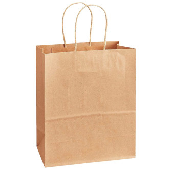 Kraft Recycled Shopping Bag (8" x 4.75")