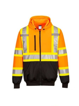 Hi-Vis X-Back Full Zip Hoodie