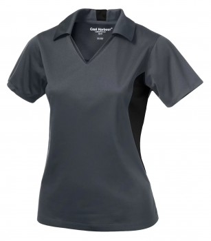 Snag Resistant Tricot Colour Block Ladies' Sport Shirt