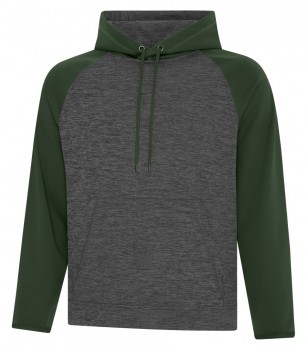 Dynamic Heather Fleece Two Tone Hooded Sweatshirt