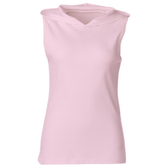 Ladies Sleeveless Hooded T-Shirt