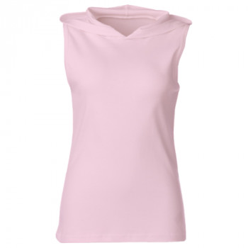 Ladies Sleeveless Hooded T-Shirt