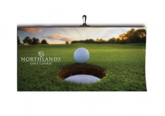 Sublimated Microfiber Towel with Hook, 1 Side (30x60)