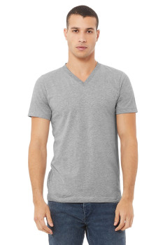 Unisex Heather CVC V-Neck T-Shirt