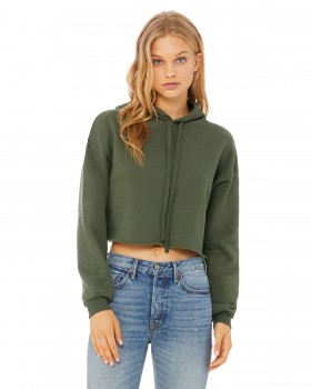 Ladies' Cropped Fleece Hoodie