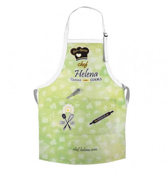 Sublimated Twill Bib Apron with Pockets