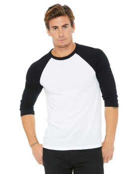 Unisex Triblend 3/4 Sleeve Baseball Tee