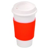 16 oz. (473 ml.) Plastic Cup With Neoprene Sleeve