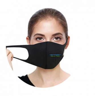 Heat Transfer Spandex Fitted Face Mask - Left Side Logo