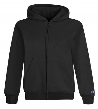 Youth Powerblend Eco Fleece Full Zip Hood