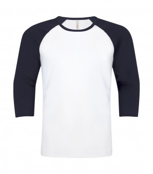 EuroSpun Ring Spun Baseball Tee