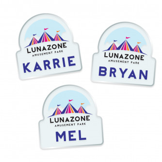 Acrylic Badges (2" x 2")