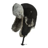Aviator Hat with Rabbit Fur
