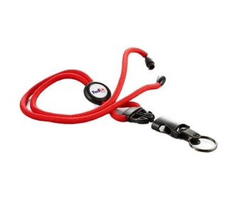 Round Slider Lanyards - Label