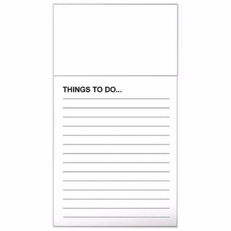 Magnetic Business Card Blank Notepad - 50 Sheet