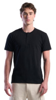 Unisex Organic Short Sleeve Henley