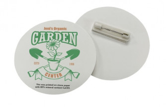 Stone Paper Buttons and Badges (2" x 4")