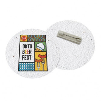 Seed Paper Buttons and Badges (2" x 3")