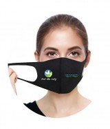 Heat Transfer Spandex Fitted Face Mask - Both Side Logo
