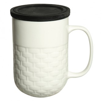 440 ml (15 Fl. Oz.) Colombo Porcelain Mug With Tea Strainer