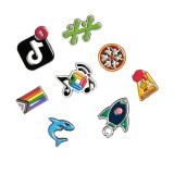 Diestruck Iron Soft Enamel Lapel Pins (0.75")