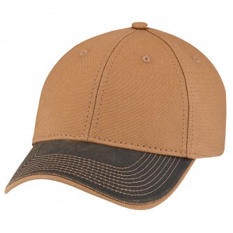 Weathered Polycotton Duck Canvas Full Fit Cap