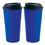 Double Wall PP Tumbler with Black Lid - 17oz