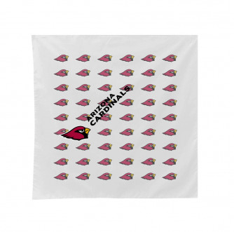 Sublimated White Square Bandana, 1 Side (22x22)