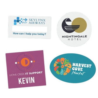 Plastic Buttons and Badges (3" x 3")