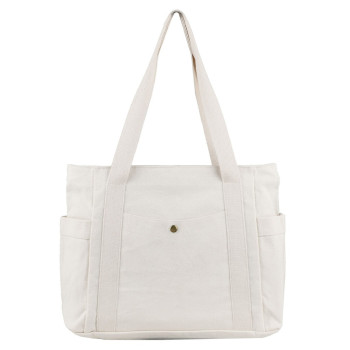 Harper Multi-Pocket Cotton Tote