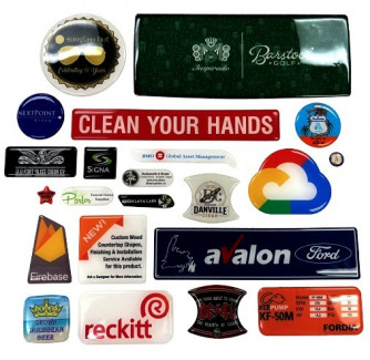 3D Domed Labels (3" x 3")