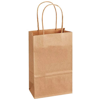 Kraft Recycled Shopping Bag (5.25" x 3.25")