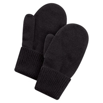 Acrylic Mittens with Turned Down Cuffs
