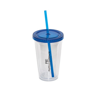 500 ml. (16 oz.) Double Walled Tumbler With Straw