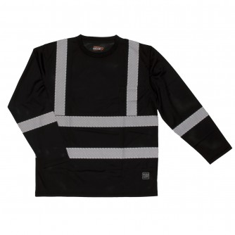 Long Sleeve T-Shirt with Segmented Stripes