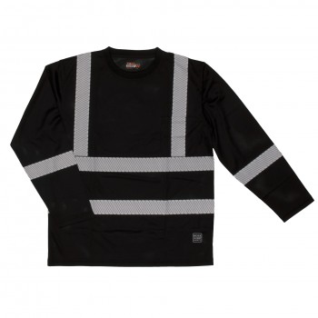 Long Sleeve T-Shirt with Segmented Stripes