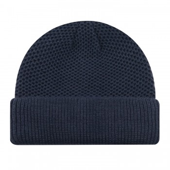 Mesh Knit Cuff Toque