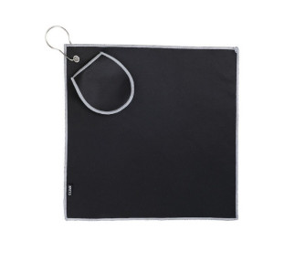 Fairway Recycled Golf Towel with Ball Cleaning Pouch (12x12)