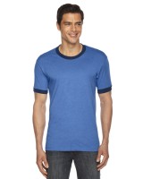 Unisex Poly-Cotton Short-Sleeve Ringer T-Shirt