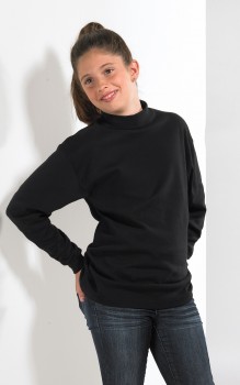 Youth Mock Neck Interlock Jersey Long Sleeve