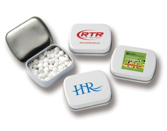 Mini Hinged Tin with Power Mints