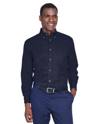 Long Sleeve Twill Shirt with Stain Release